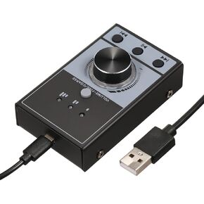 Computer Volume Control, USB Multimedia Volume Controller with Strong Compatibility for Win10/8/7/ Vista/XP/Android, Anti skid Design