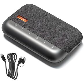 NUROUM A05B(2nd Gen) Bluetooth Conference Speaker and Microphone, Portable Wireless Speakerphone with Noise Canceling Mic, 16ft Voice Picked Up Computer Speakers for Desktop PC/Laptop/Business Trips
