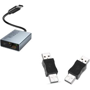 1000 Mbps Ethernet Adapter for Fire TV Stick, ELECTOP Micro USB to RJ45 Gigabit Ethernet Network Adapter Compatible with 4K Fire Stick, Chromecast Google Home Mini and More Streaming TV Sticks