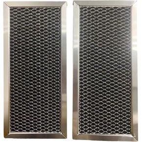 Microwave Grease&Charcoal Filter Set for GE JVM7195SK1SS,JVM7195SK2SS, JVM7195SK3SS,JVM7195SK4SS, PNM9216SK3SS,PNM9216SK4SS