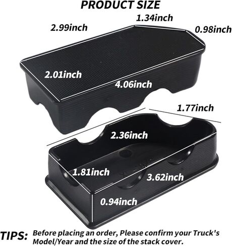 RMOURTEKK Bed Rail Stake Pocket Covers Compatible with GMC Sierra 1500/Chevy Silverado 1500 2019-2023 & Silverado/Sierra 2500/3500 HD 2020-2023 Truck Tonneau Covers Stake Holes Caps Plugs(2 PCS) in Kuwait