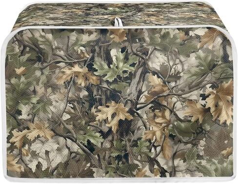 Talayituse Hunting Camo Print Toaster Cover Bread Toaster Oven Dustproof Cover, Universal Size Microwave Toaster Oven Cover for 4 Slice Toasters, M in Saudi Arabia