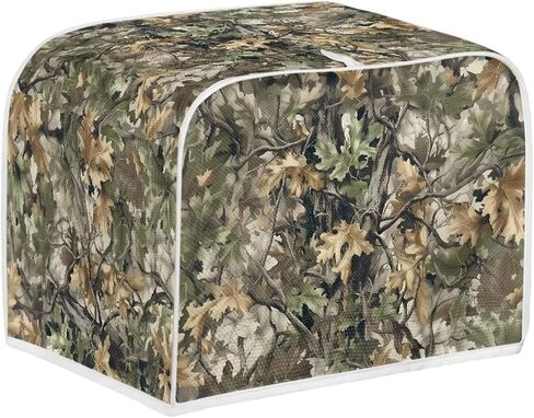 Talayituse Hunting Camo Print Toaster Cover Bread Toaster Oven Dustproof Cover, Universal Size Microwave Toaster Oven Cover for 4 Slice Toasters, M in Saudi Arabia