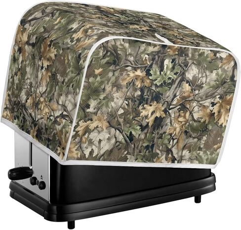 Talayituse Hunting Camo Print Toaster Cover Bread Toaster Oven Dustproof Cover, Universal Size Microwave Toaster Oven Cover for 4 Slice Toasters, M in Saudi Arabia