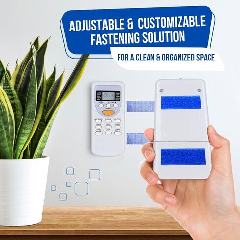 TNP Hook and Loop Tape Strap Cable Ties Fastener (Blue) (15 Feet) - Sticky Self Adhesive Nylon Fabric Roll Wrap 0.75" Wide 5 Yards Reusable for Cutting Custom Length Cord Wire Fastening in Kuwait