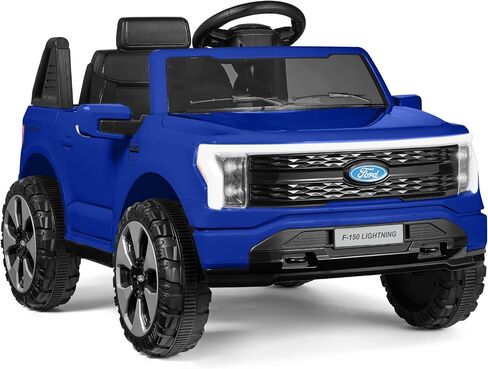 Best Choice Products Licensed Ford F-150 Lightning Truck Kids 24V 2-Seater Electric Ride On Car Toy w/ 132lb Weight Capacity, Parent Control - Black in Kuwait