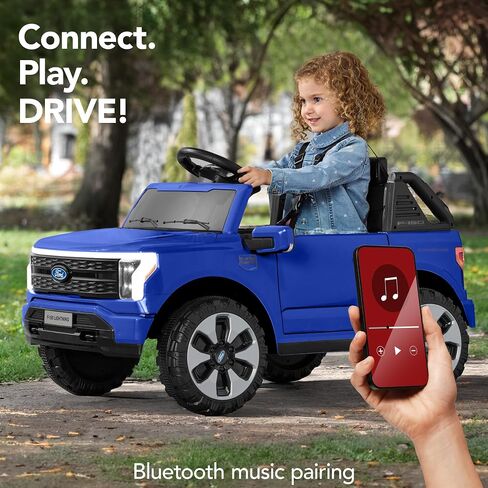 Best Choice Products Licensed Ford F-150 Lightning Truck Kids 24V 2-Seater Electric Ride On Car Toy w/ 132lb Weight Capacity, Parent Control - Black in Kuwait