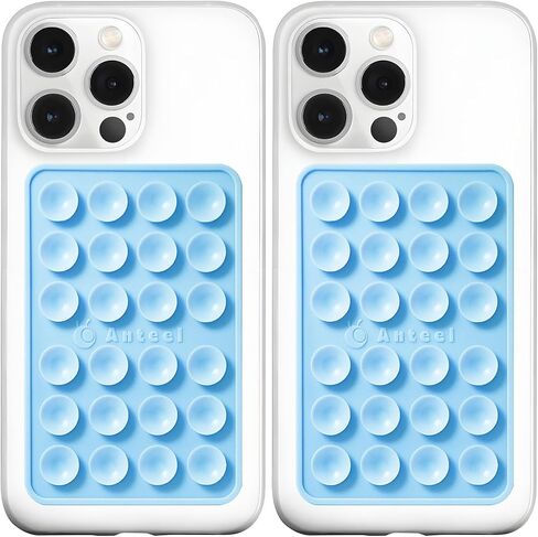 MAX SILICONE SILICONE PHONE CASE HOUST ، مقبض قوي للغاية ، متين ، سهل الاستخدام ، حامل هاتف لزج خالي من اليدين لصور شخصية ، وأقاطع الفيديو TIKTOK ، 2.56 "× 3.94" (الوردي الفاتح) in Saudi Arabia
