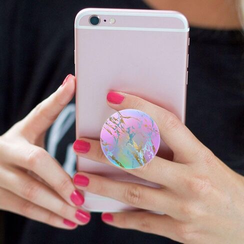 6 Pack Cellphone Phone Grip for Smartphones, Collapsible Stand Cell Phone Expanding Holder for Phone - Rose Gold Marble Black Purple in Saudi Arabia