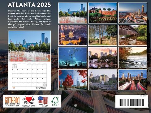 Arizona AZ Calendar 2025 شهري الحائط التقويم 12 شهرًا | صنعت أمريكية في الولايات المتحدة الأمريكية in Kuwait