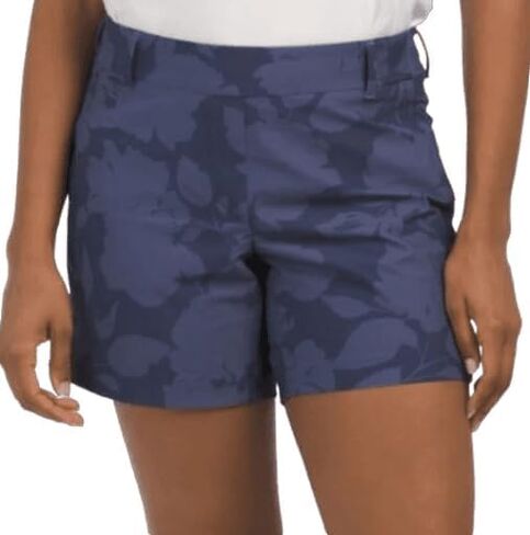 SPANX Womens 6" Sunshine Shorts, Geo Scape Blue, Large in Saudi Arabia
