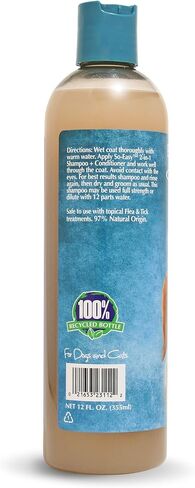 Bio-Groom So Easy 2 in 1 Shampoo & Conditioner- Dog & Puppy Shampoo and Conditioner Gallon, Detangling Dog Wash, Bulk Size for Grooming, Soap Free, 12:1 Concentration- Refreshing Fruit Scent, 1 Gallon in Saudi Arabia