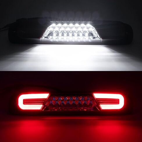 مصابيح الفرامل الثالثة LED متوافقة مع Silverado/Sierra 1500 2500 3500&HD&Classic 1999-2007، مركز سقف الكابينة الخلفي ضوء البضائع الأبيض وضوء الفرامل الأحمر (عدسة شفافة) in Saudi Arabia