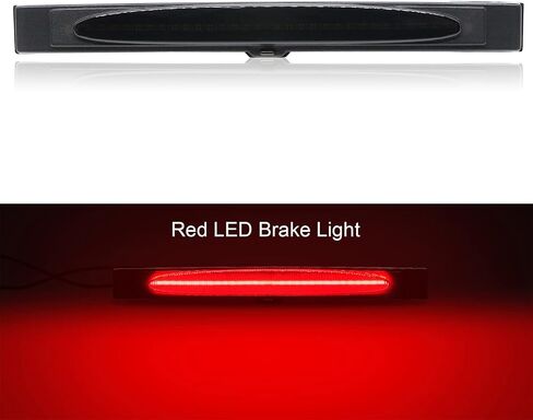 مصابيح LED للفرامل الثالثة متوافقة مع Corvette C6 2005-2013، F1 نمط ستروب خلفي مركزي ضوء خلفي عالي التركيب مصباح فرامل إيقاف مجموعة الضوء (لين أحمر) in Saudi Arabia