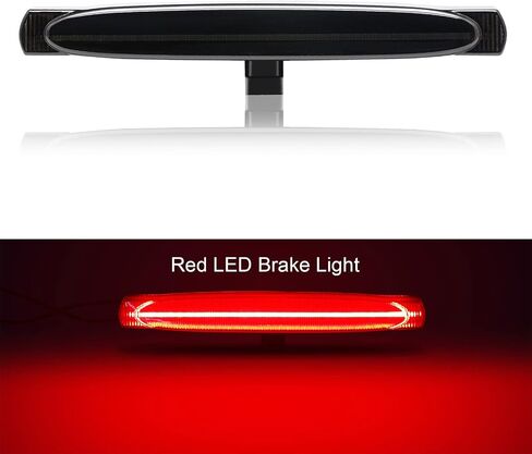 مصابيح LED للفرامل الثالثة متوافقة مع Corvette C6 2005-2013، F1 نمط ستروب خلفي مركزي ضوء خلفي عالي التركيب مصباح فرامل إيقاف مجموعة الضوء (لين أحمر) in Saudi Arabia