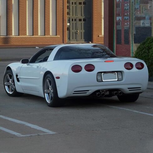 مصابيح LED للفرامل الثالثة متوافقة مع Corvette C6 2005-2013، F1 نمط ستروب خلفي مركزي ضوء خلفي عالي التركيب مصباح فرامل إيقاف مجموعة الضوء (لين أحمر) in Saudi Arabia