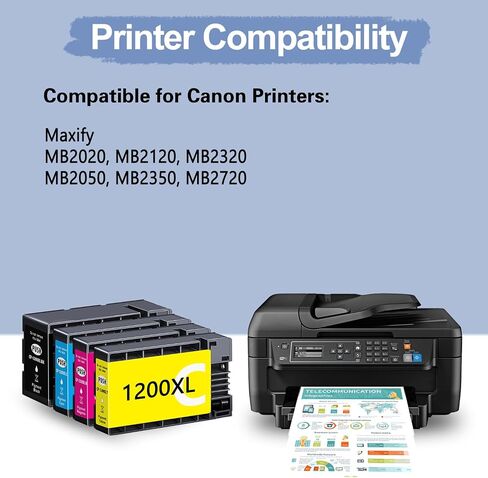 PGI-220 CLI-221 Ink Cartridge Compatible for Canon MX870 221 220 Ink Cartridges PGI220 CLI221 to use with MP560 MP620 MP640 MX860 MP980 MP990 iP3600 iP4600 iP4700 Printer(5 Pack) in Saudi Arabia