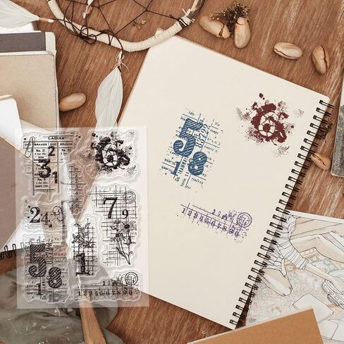 GLOBLELAND خمر سكرابوكينغ الإشارات المرجعية واضح ختم زهرة فراشة اليعسوب المرحلة عباد الشمس الفطر الموسيقية ملاحظة سيليكون شفاف ختم ختم لصنع بطاقة سكرابوكينغ ألبوم صياغة ديكور in Saudi Arabia