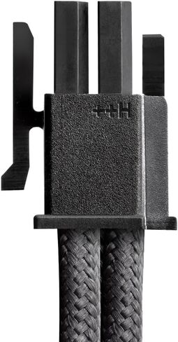CableMod Universal Pro ModFlex Sleeved 12V-2x6 12VHPWR 90° StealthSense Direct PCIe Cable (Variant A, Black) in Kuwait