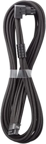 CableMod Universal Pro ModFlex Sleeved 12V-2x6 12VHPWR 90° StealthSense Direct PCIe Cable (Variant A, Black) in Kuwait