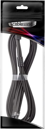 CableMod Universal Pro ModFlex Sleeved 12V-2x6 12VHPWR 90° StealthSense Direct PCIe Cable (Variant A, Black) in Kuwait