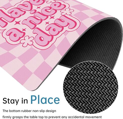 Square Mouse Pad, Blue Modern Abstract Pattern Computer Mousepads for Desk Contemporary Art Collage Mouse Mat with Non-Slip Rubber for Gaming Office Laptop Wireless Mouse Desk Accessories in Saudi Arabia
