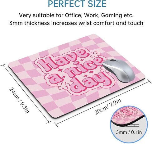 Square Mouse Pad, Blue Modern Abstract Pattern Computer Mousepads for Desk Contemporary Art Collage Mouse Mat with Non-Slip Rubber for Gaming Office Laptop Wireless Mouse Desk Accessories in Saudi Arabia