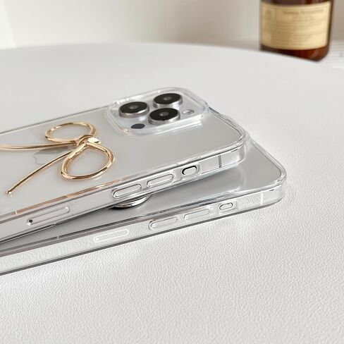 قوس ثلاثي الأبعاد بسيط واضحة للهاتف ناعم متوافق مع حالة iPhone (Silver ، for iPhone 12) in Kuwait