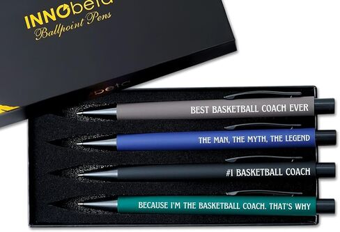 InnoBeta Coach Gifts Ballpoint Pen Set of 4, Funny Coach Gifts Idea for Appreciation, Christmas, Birthday - Best Ever in Saudi Arabia