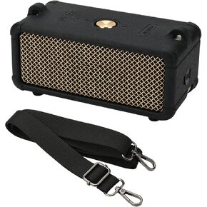 TXEsign Silicone Cover for Marshall Emberton III Speaker, Soft Silicone Case Replacement Protective Skin Cover Portable Travel Sleeve with Shoulder Strap (Case Only) (Black)