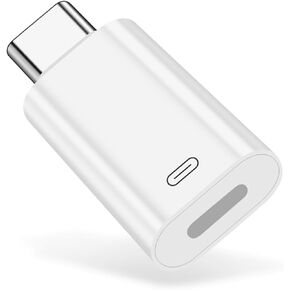 USB C to Lightning Female Audio Adapter Support Charge Data, USB C to Lightning Charge Adapter with Data Transfer for iPhone 16 15 Plus Pro Max, Galaxy S24 S23, Pixel 8 7 6, iPad Pro, MacBook Pro