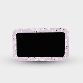 MightySkins Glossy Glitter Skin Compatible with Amazon Echo Show 5 (Gen 3) - Sakura Purple | Protective, Durable High-Gloss Glitter Finish | Easy to Apply