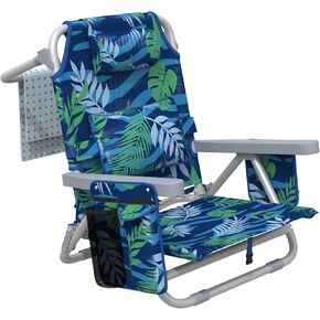 ZENPETIO Beach Chair, Camping Chair for Adults, Beach Backpack Chair for Pool, Beach, Camping, Outdoors