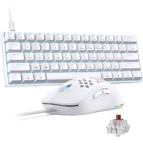 TMKB 60% Percent Keyboard Mouse Combo - Brown Switch