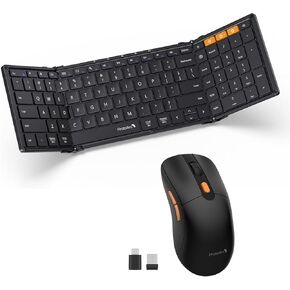 ProtoArc XK01 Foldable Bluetooth Keyboard with EM15 Wireless Mouse