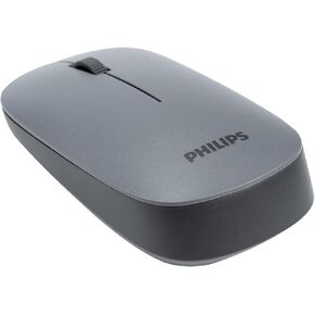 Philips Professional Business Wireless & Bluetooth Silent Mouse - التصميم الكلاسيكي ذو 3 أسرّة ، 1600 نقطة في البوصة ، فئران بيببل ثلاثية القنوات - أنحف وأخف وزناً ، مريحة وفعالة للكمبيوتر/الكمبيوتر المحمول