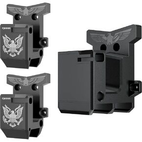 1 Packs AR-10 + 2 Packs AR-15 Wall Mount with Mag Holder, Rifle Holder Wall Hanger Holder Strong Withstand 350Lbs of Tension