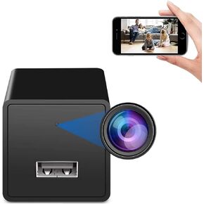 Wireless Smart Spy Small 1080P WiFi Camera Indoor Hidden Security Camera Baby Monitor Surveillance Security Cam Motion Detection with App Live Feed