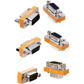 DB9 NULL MODEM Adapter Slimline Transfer Transfer Serial Port Adapter Kit