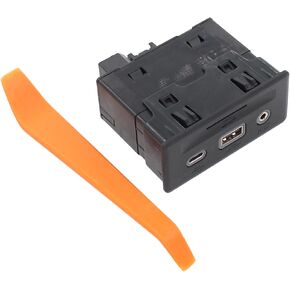 MOTOKU Center Console Auxiliary USB SD Card Port Type-C Jack Adapter for GMC for Chevrolet Sierra Silverado 3500 2500 HD 2020-2023 Sierra Silverado 1500 LTD 2022 Sierra Silverado 1500 2019-2022