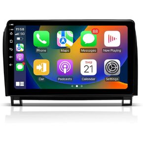 Car Stereo with Apple Carplay - 10.2" Touch HD Screen Bluetooth Radio for 2007-2013 Toyota Tundra, 2008-2018 Toyota Sequoia, FM/AM Radio, Wireless Android Auto, SWC, DSP (4G+64G)