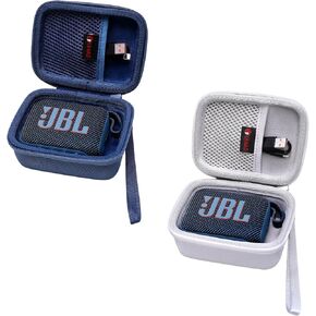 XANAD Hard case for JBL GO 4/ GO 3 Portable Bluetooth Speaker (Blue+White)