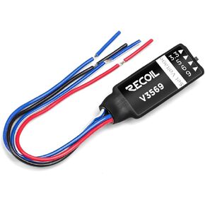 Recoil V3569 Power Supply DC Voltage Converter, DC 12V/24V to Selectable Step Down Adapter Vehicles Accessories Backup Camera, Navigator, Radar Detectors