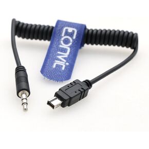 Eonvic 3.5mm to N3 Camera Shutter Release Cable Remote Control Coiled Cable for Nikon Z7 Z6 Z6III Z7II D750 D7500 D7200 D3200 D3100 Camera.