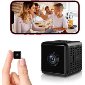 Hidden Camera Spy Camera, 1080P HD WiFi Camera - Mini Nanny Cam with Night Vision & Motion Detection - Indoor/Outdoor Wireless Security Cameras for Home, Car, Baby & Pet Monitoring