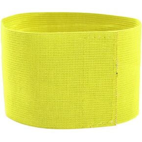 Captain Armband, Outdoor Team Sports Groups Soccer Armbands Adjustable Player Bands Elastic Soccer Captain Armband for Adult Youth(yellow)