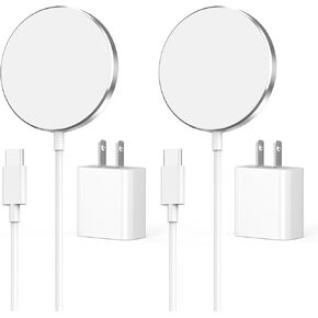 Magnetic Wireless Charger for iPhone 16 15 14, 2 Pack 15W Max iPhone Mag Safe Charger Fast Charging Wireless Charger Pad with 20W USB C Charger for iPhone 16/16 Plus/16 Pro/16 Pro Max/15/14/13/12