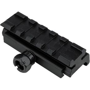 Monstrum picatinny Riser Mount للنقاط الحمراء والبصريات | 2.5 بوصة لتر | انخفاض الانتباه