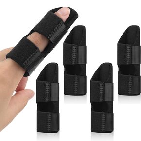2Pcs Trigger Finger Splint, Finger Braces Joint Stabilizer, Adjustable Mallet Splint and Hand Brace, Finger Straightener for Arthritis – Fits Thumb, Index, Middle, Ring and Pinky Finger（2PCS）