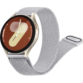 Meliya Metal Band for Samsung Galaxy Watch 7 Band 40mm 44mm ، Galaxy Watch Bands 40mm ، 20 مم حزام بديل من الفولاذ المقاوم للصدأ لـ Galaxy Watch 7 Band Women Men